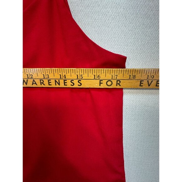 Leonisa Women's Cami Tank Top Summer Size S Red Solid Sleeveless Lightweight - Picture 8 of 9